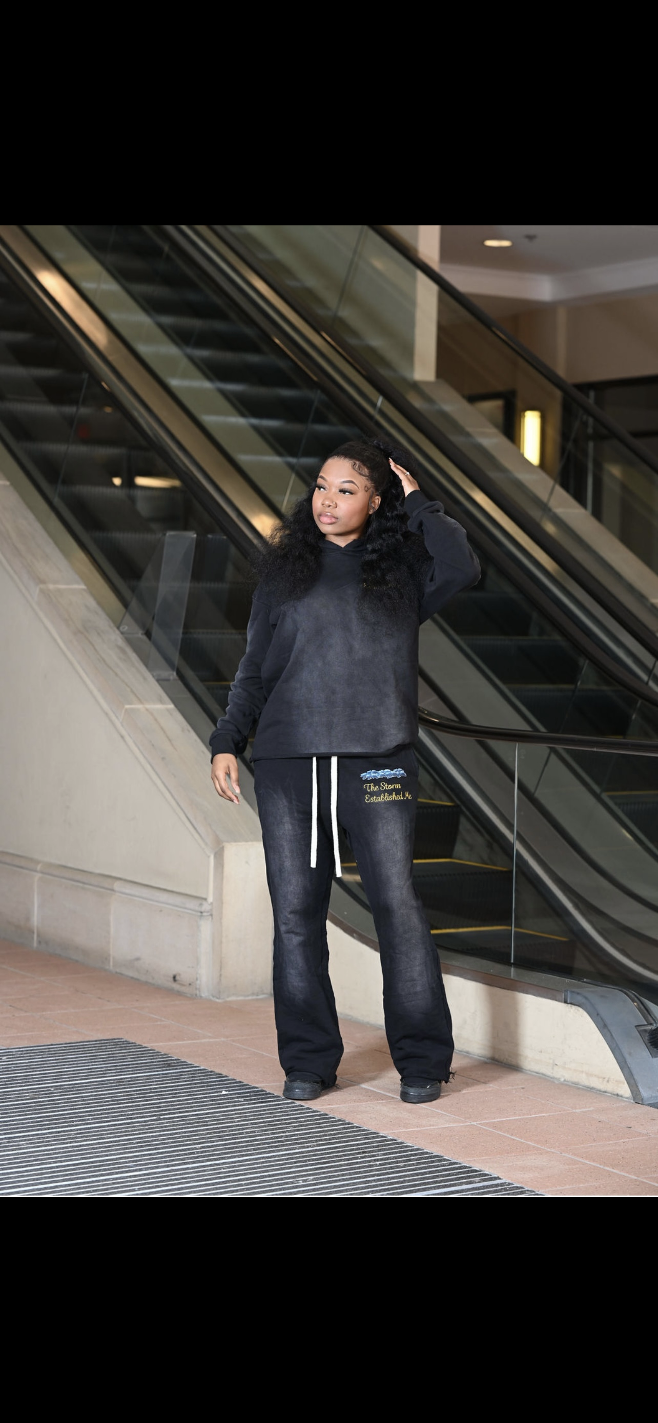 Emotionally Scarred Black Flare Sets